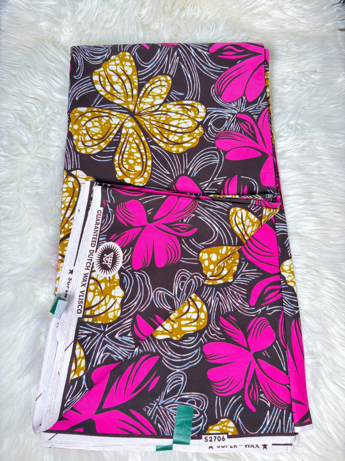African Ankara Big Wax, 100% Cotton