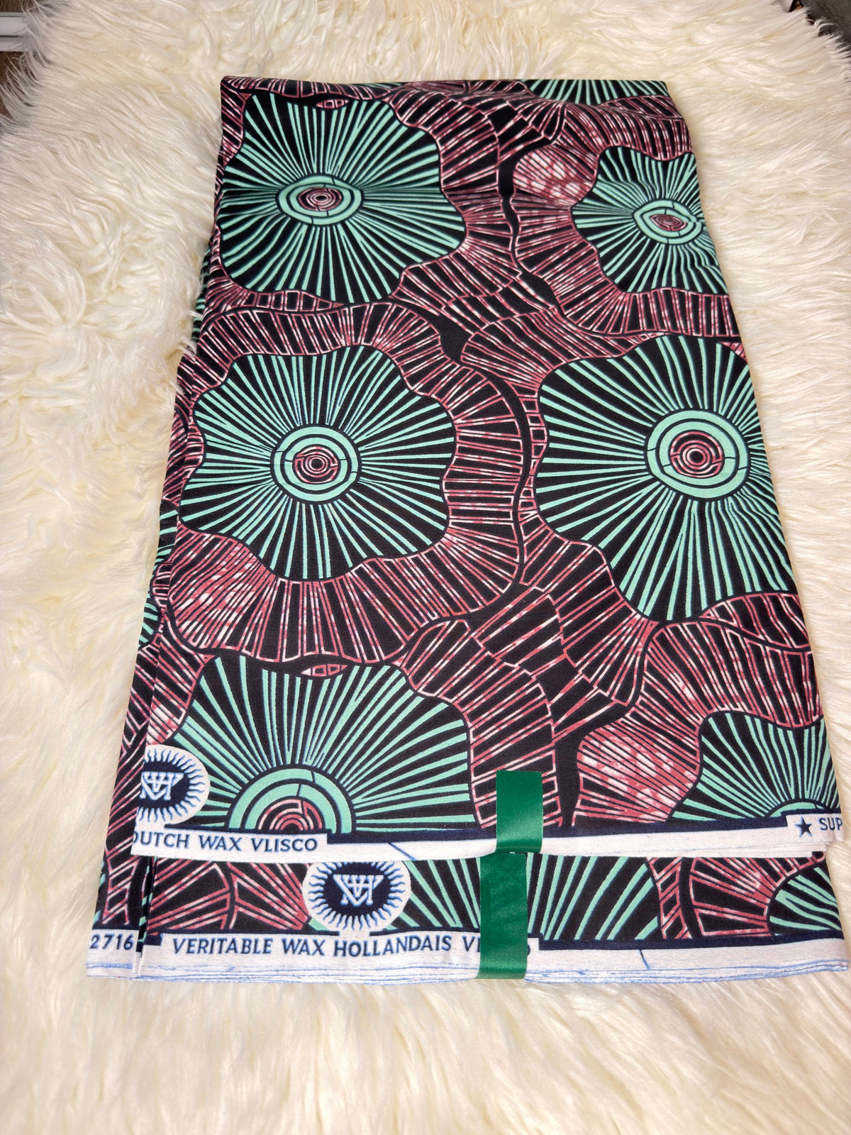 African Ankara Big Wax, 100% Cotton