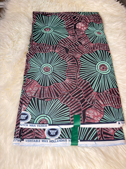 African Ankara Big Wax, 100% Cotton