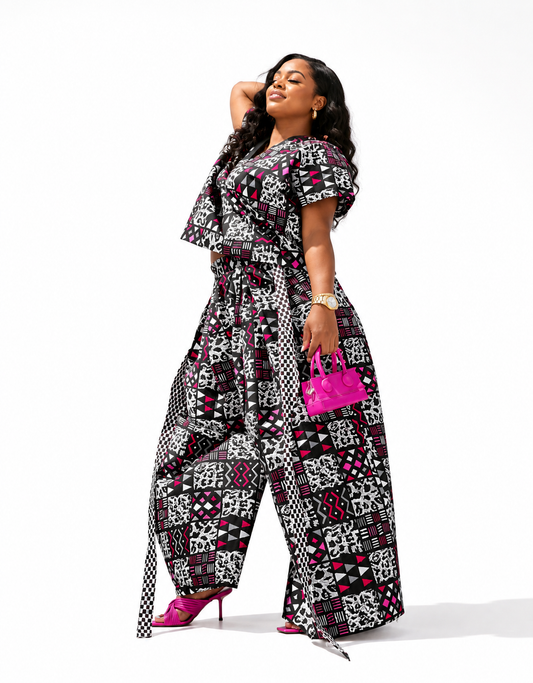 African Print Two-Piece Set